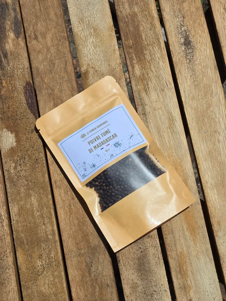 Poivre noir Fumé en grains (85G)