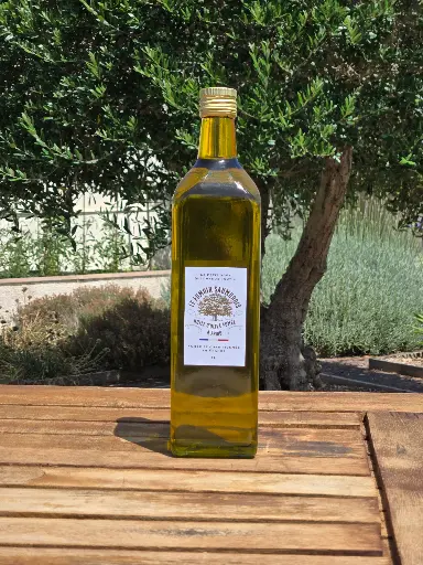 [011] Bouteille Huile d'Olive Fumée 1L
